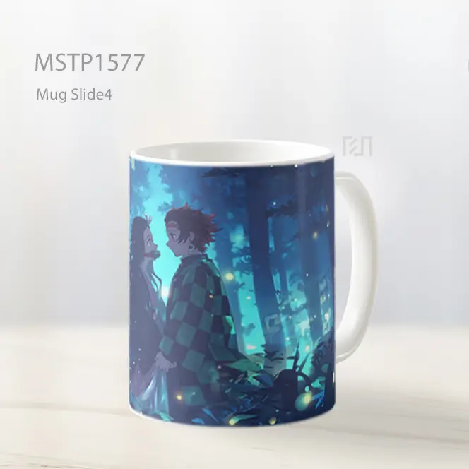 Kny Tanjiro And Nezuko Hutan Latar Magis Mug MSTP1577