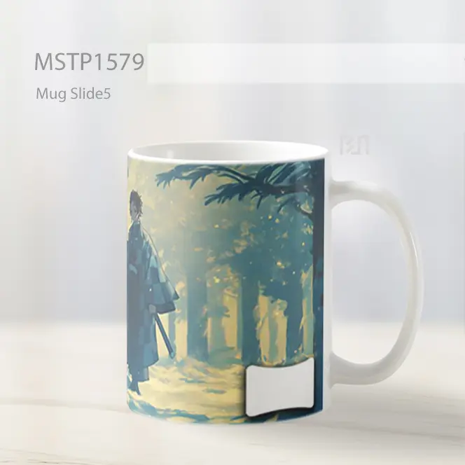 Kny Tanjiro Standing Snowy Forest Ultrawide Mug MSTP1579 - All-side / Desain