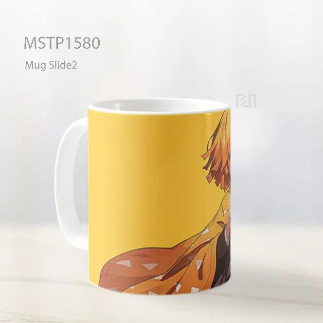 Kny Zenitsu Lucu Kuning Mug MSTP1580 - All-side / Desain