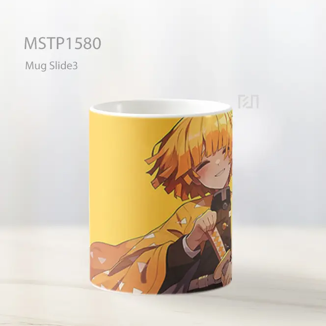 Kny Zenitsu Lucu Kuning Mug MSTP1580 - All-side / Desain