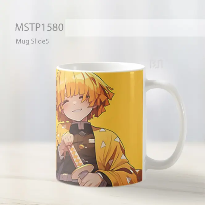 Kny Zenitsu Lucu Kuning Mug MSTP1580 - All-side / Desain