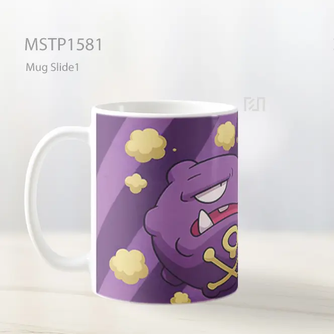 Koffing And Weezing Dengan Gas Beracun Mug MSTP1581 - All-side / Desain