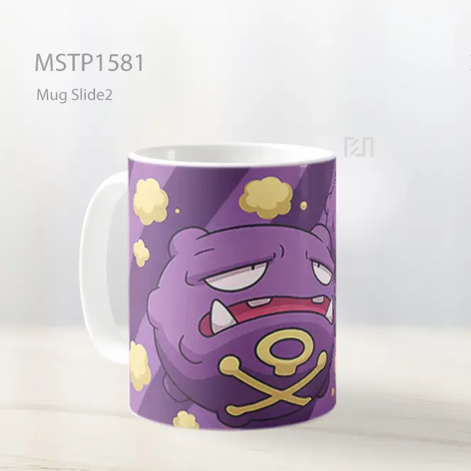 Koffing And Weezing Dengan Gas Beracun Mug MSTP1581 - All-side / Desain