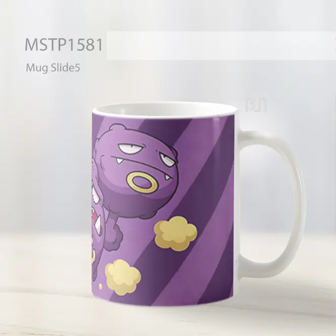 Koffing And Weezing Dengan Gas Beracun Mug MSTP1581 - All-side / Desain