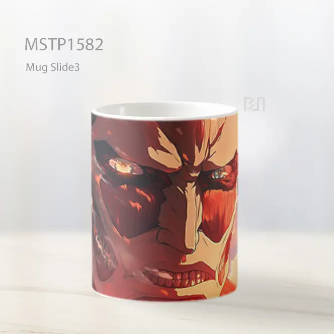 Kolosal Titan Adegan Intens Mug MSTP1582 - All-side / Desain