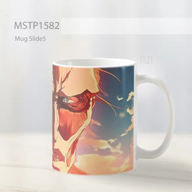 Kolosal Titan Adegan Intens Mug MSTP1582 - All-side / Desain