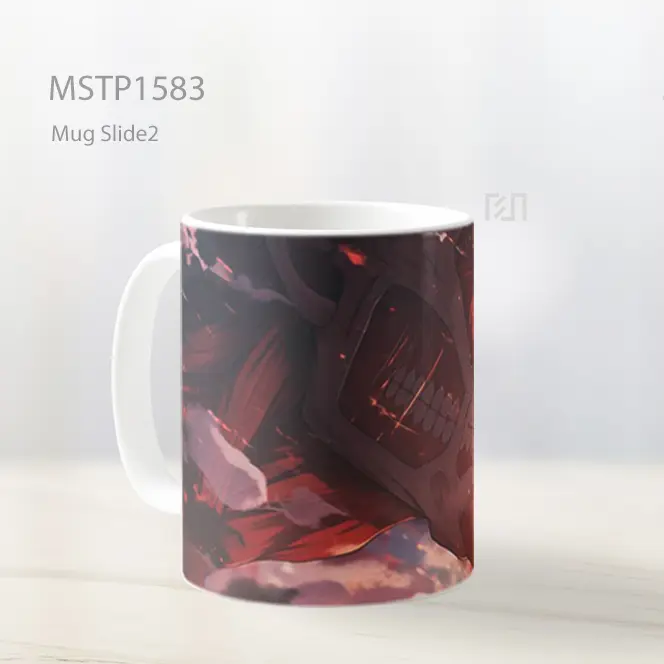 Kolosal Titan Mata Menyala Mug MSTP1583 - All-side / Desain