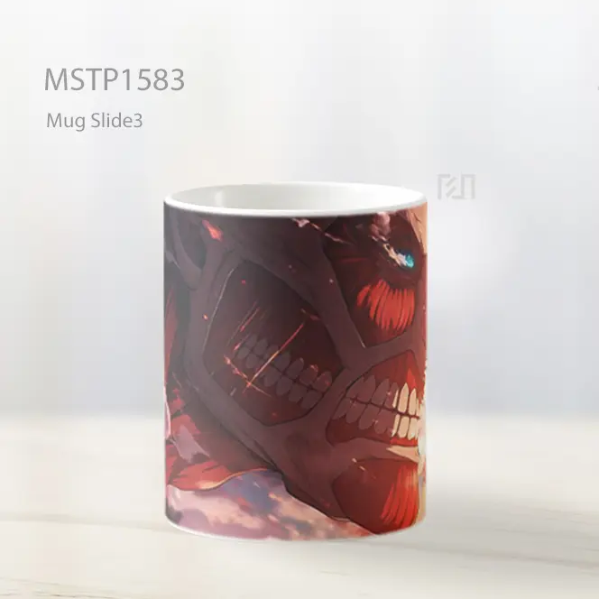 Kolosal Titan Mata Menyala Mug MSTP1583 - All-side / Desain