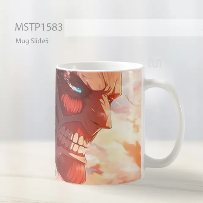 Kolosal Titan Mata Menyala Mug MSTP1583 - All-side / Desain