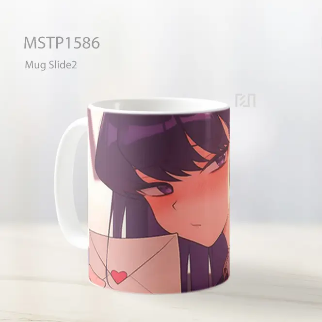 Komi San Dengan Ekspresi Malu Mug MSTP1586 - All-side / Desain