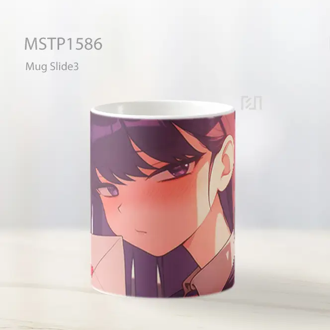 Komi San Dengan Ekspresi Malu Mug MSTP1586 - All-side / Desain