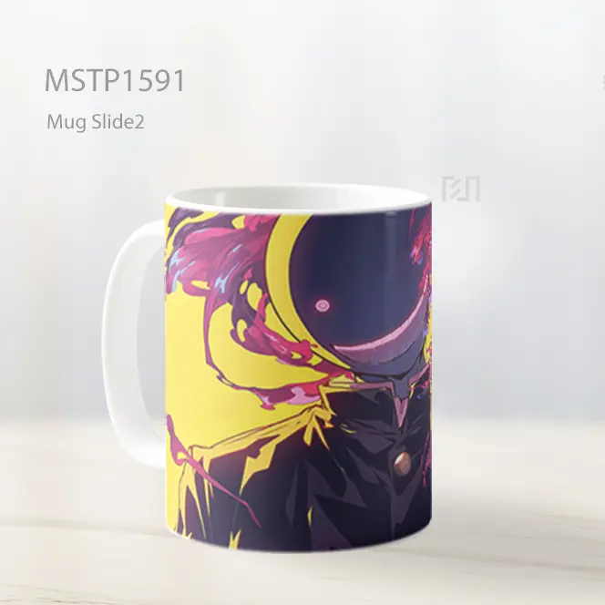 Koro Sensei Senyum Kekacauan Mug MSTP1591 - All-side / Desain