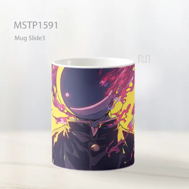 Koro Sensei Senyum Kekacauan Mug MSTP1591 - All-side / Desain