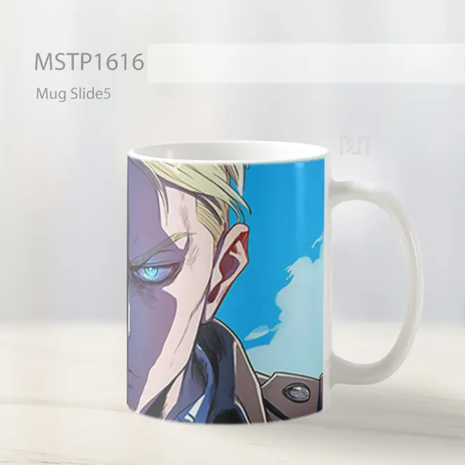 Levi Ackerman And Erwin Smith Wajah Terpisah Mug MSTP1616 - All-side / Desain