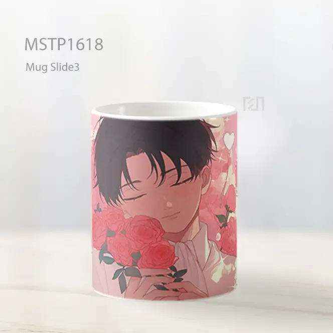 Levi Ackerman Attack On Titan Kawaii Valentines Mug MSTP1618 - All-side / Desain