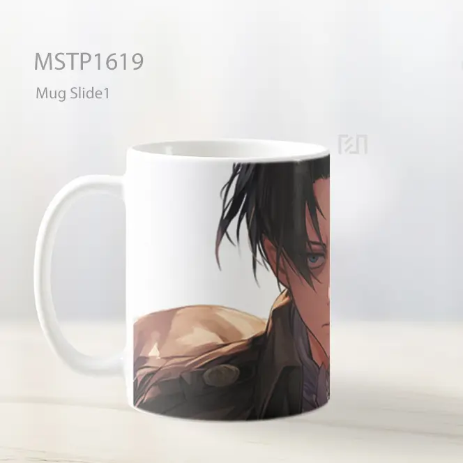 Levi Ackerman Attack On Titan Mug MSTP1619 - All-side / Desain