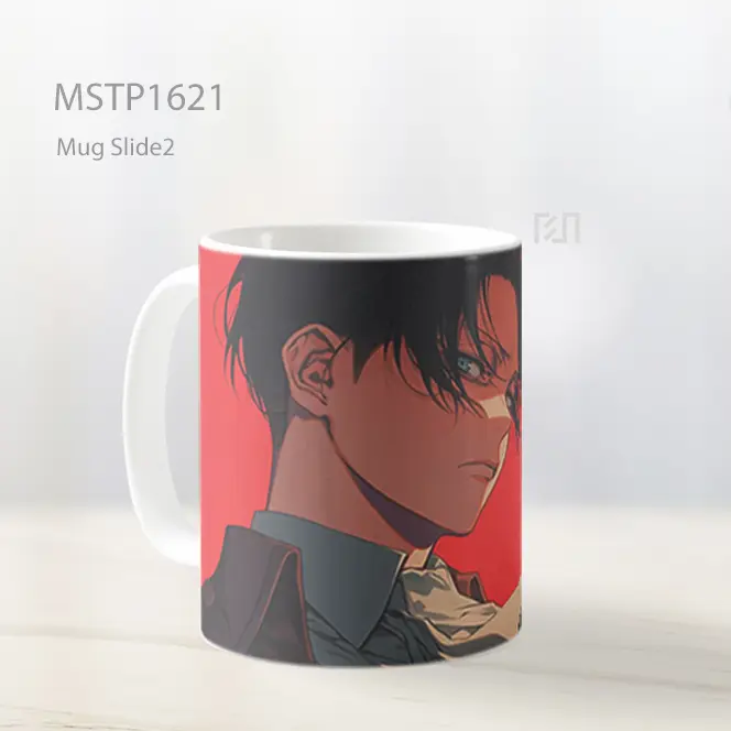 Levi Ackerman Attack On Titan Mug MSTP1621 - All-side / Desain