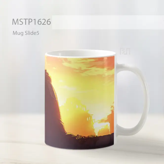 Levi Ackerman Duduk Di Reruntuhan Mug MSTP1626 - All-side / Desain
