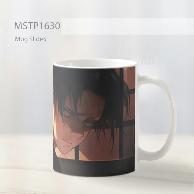 Levi Ackerman Gaya Anime Mug MSTP1630 - All-side / Desain