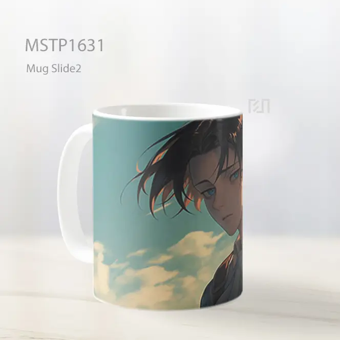 Levi Ackerman Gaya Seni Mug MSTP1631 - All-side / Desain