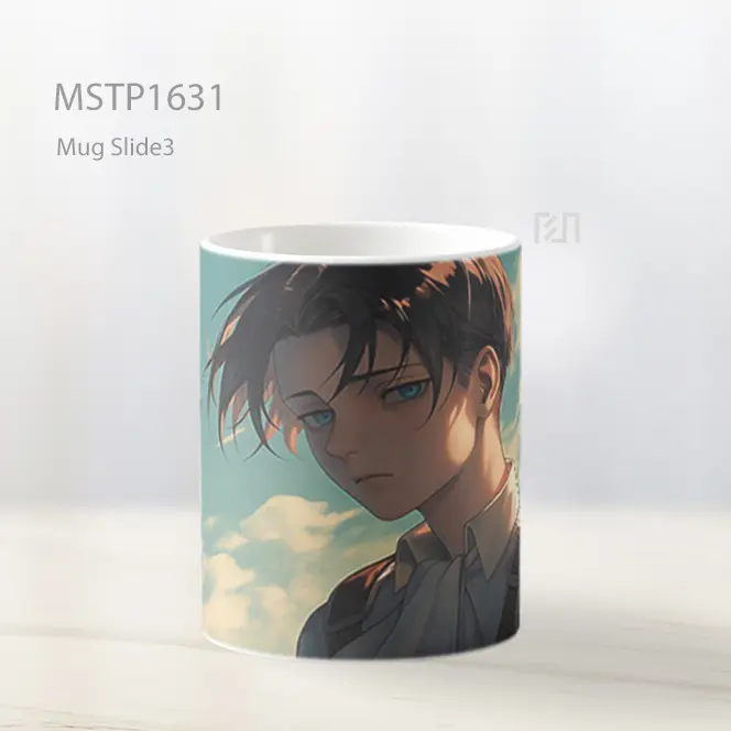 Levi Ackerman Gaya Seni Mug MSTP1631 - All-side / Desain