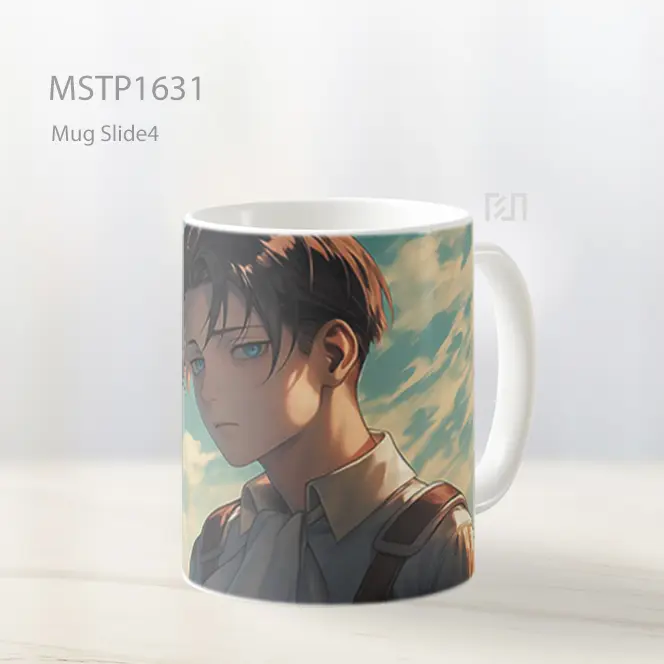 Levi Ackerman Gaya Seni Mug MSTP1631