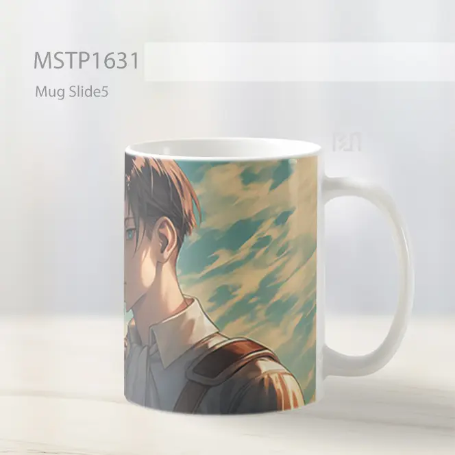 Levi Ackerman Gaya Seni Mug MSTP1631 - All-side / Desain