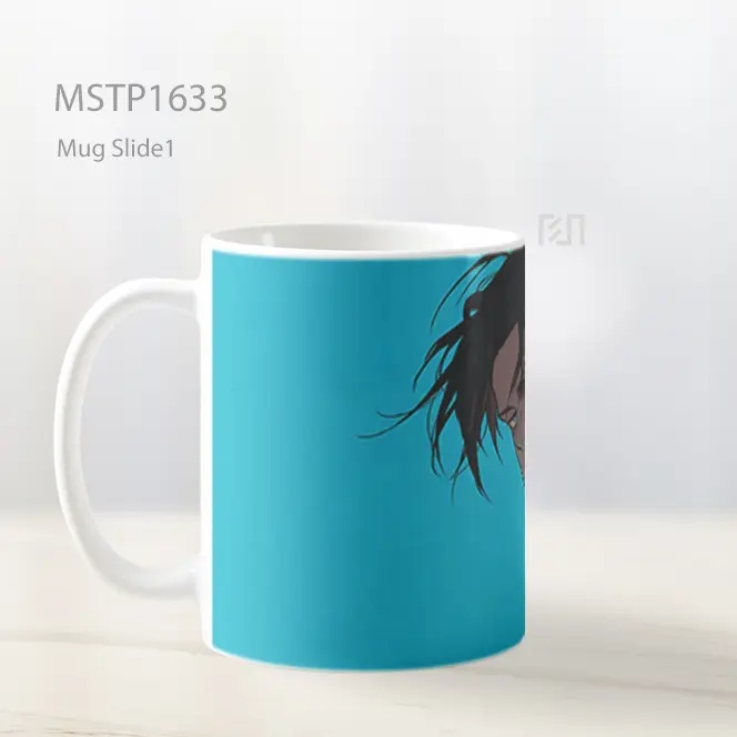 Levi Ackerman Latar Biru Mug MSTP1633 - All-side / Desain