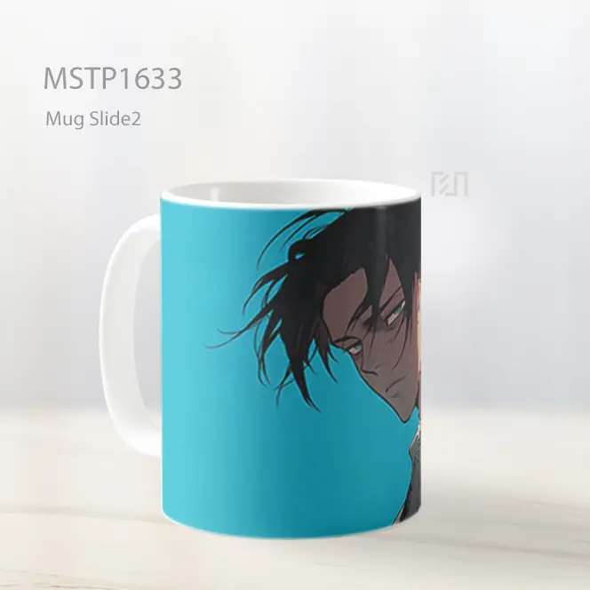 Levi Ackerman Latar Biru Mug MSTP1633 - All-side / Desain