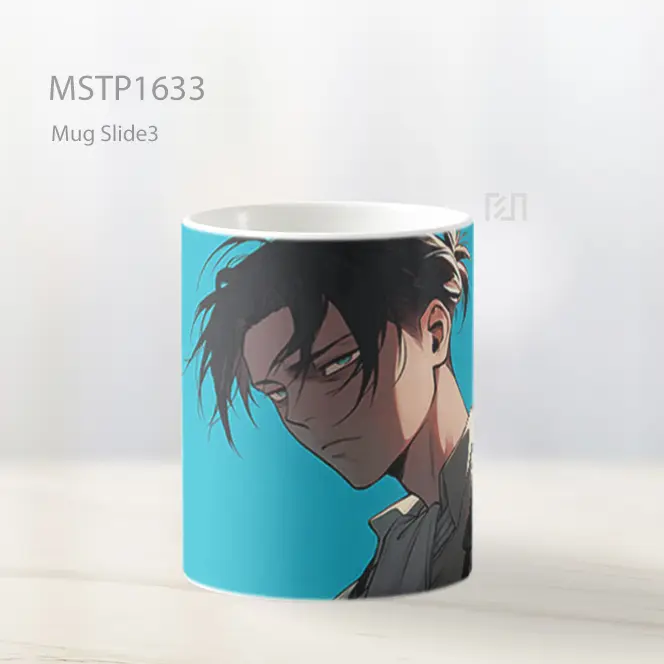 Levi Ackerman Latar Biru Mug MSTP1633 - All-side / Desain