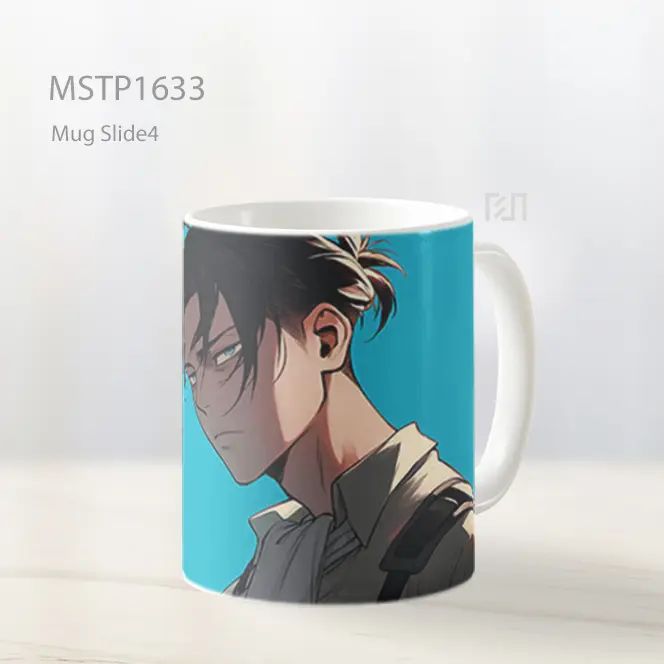 Levi Ackerman Latar Biru Mug MSTP1633