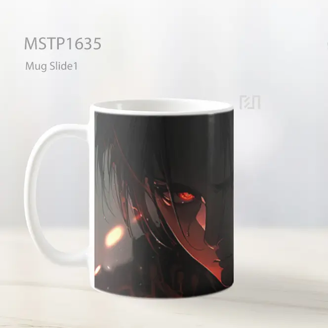 Levi Ackerman Mata Merah Bersinar Mug MSTP1635 - All-side / Desain