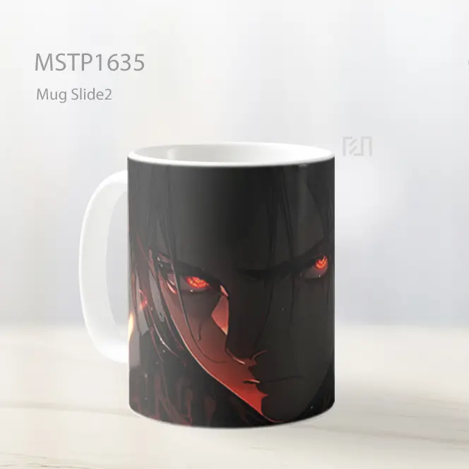 Levi Ackerman Mata Merah Bersinar Mug MSTP1635 - All-side / Desain