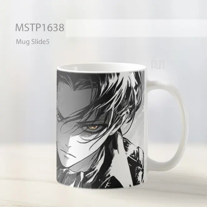 Levi Ackerman Monokrom Mug MSTP1638 - All-side / Desain