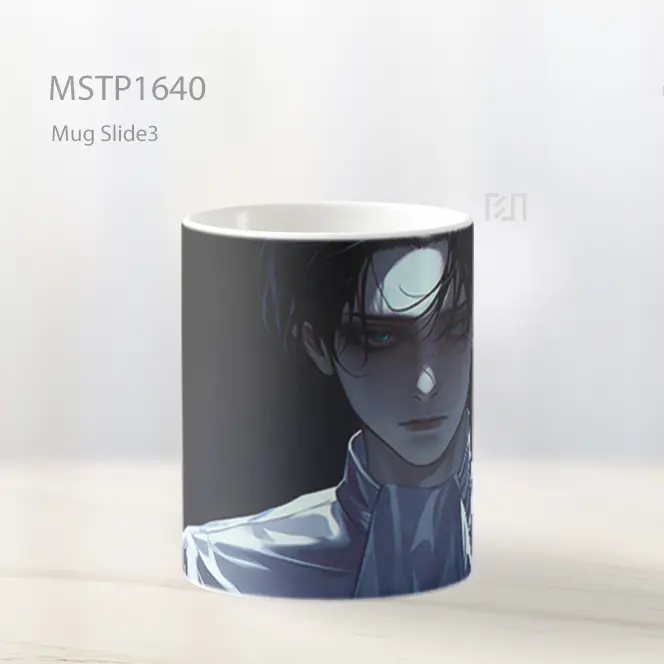 Levi Ackerman Perpisahan Void Hitam Mug MSTP1640 - All-side / Desain