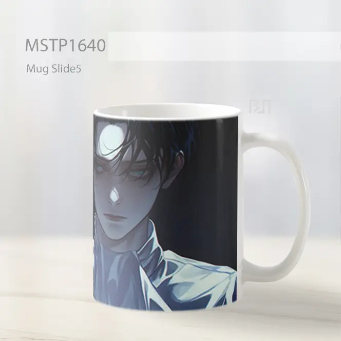 Levi Ackerman Perpisahan Void Hitam Mug MSTP1640 - All-side / Desain