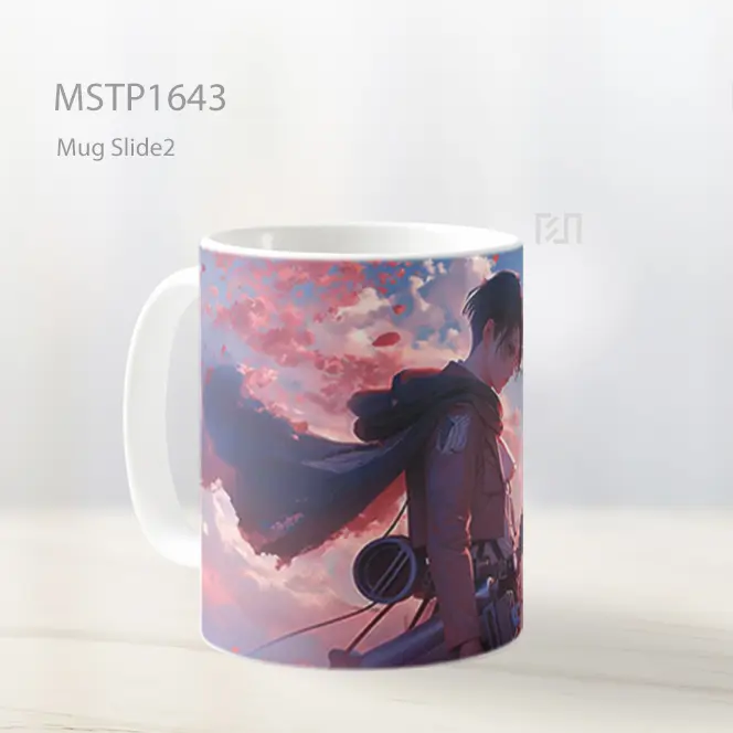 Levi Ackerman Romantis Attack On Titan Anime Mug MSTP1643 - All-side / Desain