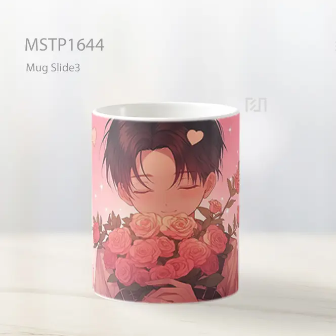 Levi Ackerman Rose Blush Valentines Mug MSTP1644 - All-side / Desain