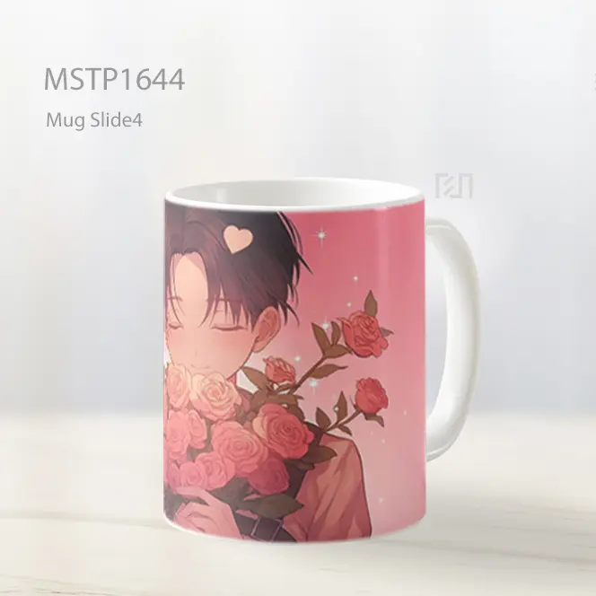 Levi Ackerman Rose Blush Valentines Mug MSTP1644