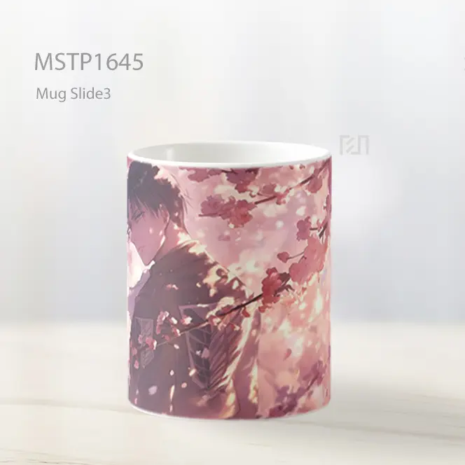 Levi Ackerman Sakura Attack On Titan Mug MSTP1645 - All-side / Desain