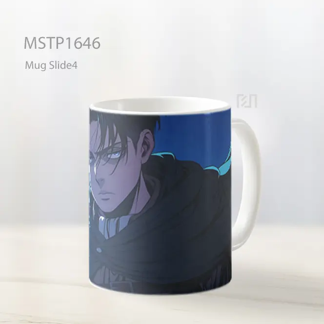 Levi Ackerman Tatapan Tajam Malam Biru Mug MSTP1646