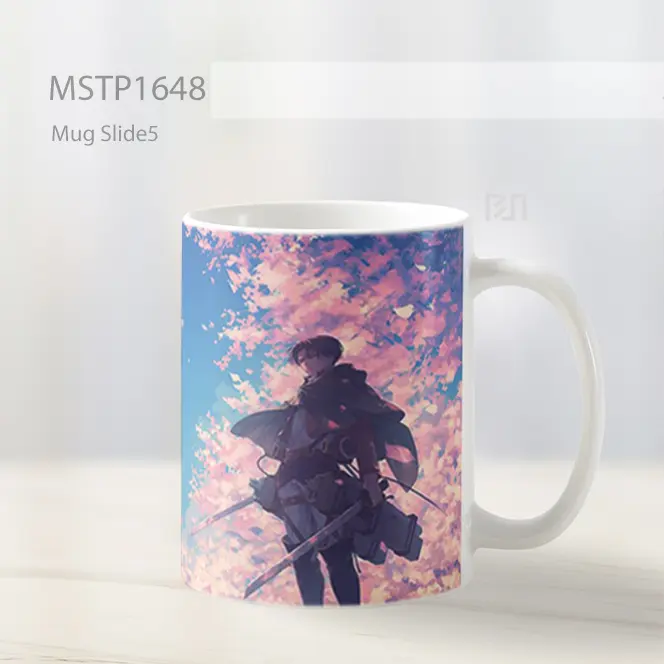 Levi Sakura Attack On Titan Mug MSTP1648 - All-side / Desain