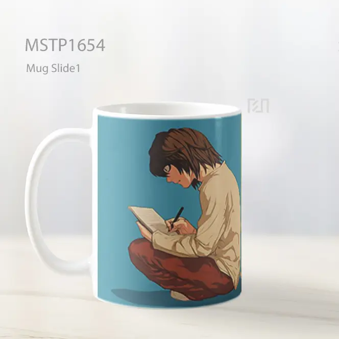 Light Yagami L Writing Death Note Split Scene Mug MSTP1654 - All-side / Desain