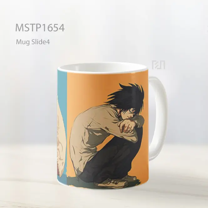 Light Yagami L Writing Death Note Split Scene Mug MSTP1654