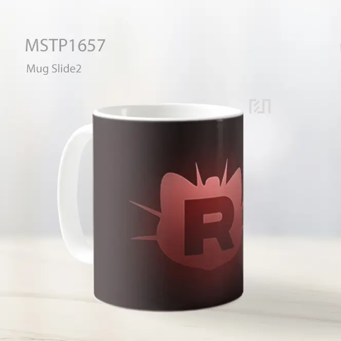Logo Team Rocket Cahaya Merah Mug MSTP1657 - All-side / Desain