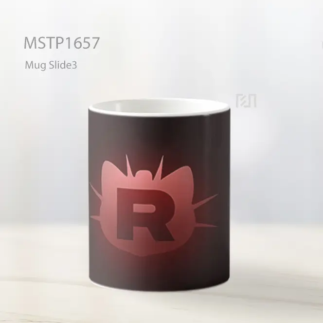 Logo Team Rocket Cahaya Merah Mug MSTP1657 - All-side / Desain
