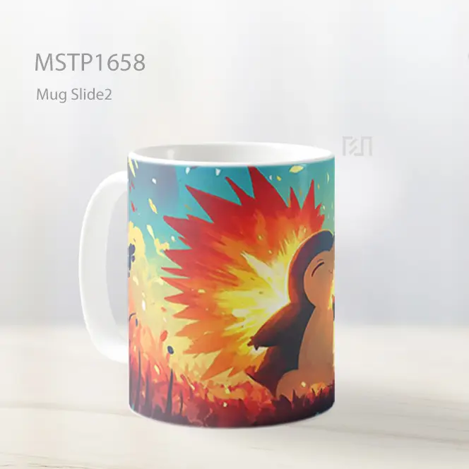 Lowing Cyndaquil Pokemon Mug MSTP1658 - All-side / Desain