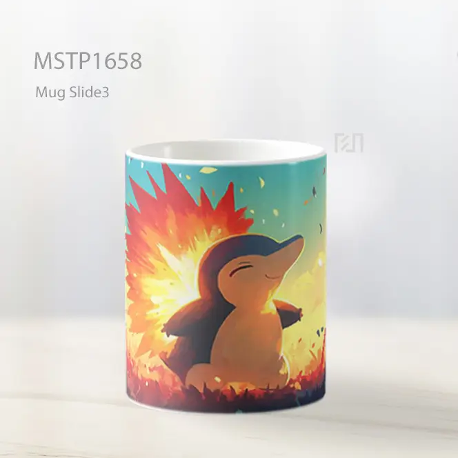 Lowing Cyndaquil Pokemon Mug MSTP1658 - All-side / Desain