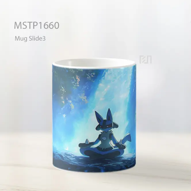 Lucario Meditasi Di Bawah Air Terjun Mug MSTP1660 - All-side / Desain