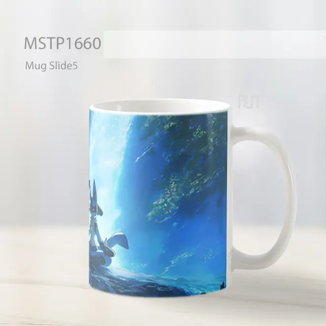 Lucario Meditasi Di Bawah Air Terjun Mug MSTP1660 - All-side / Desain